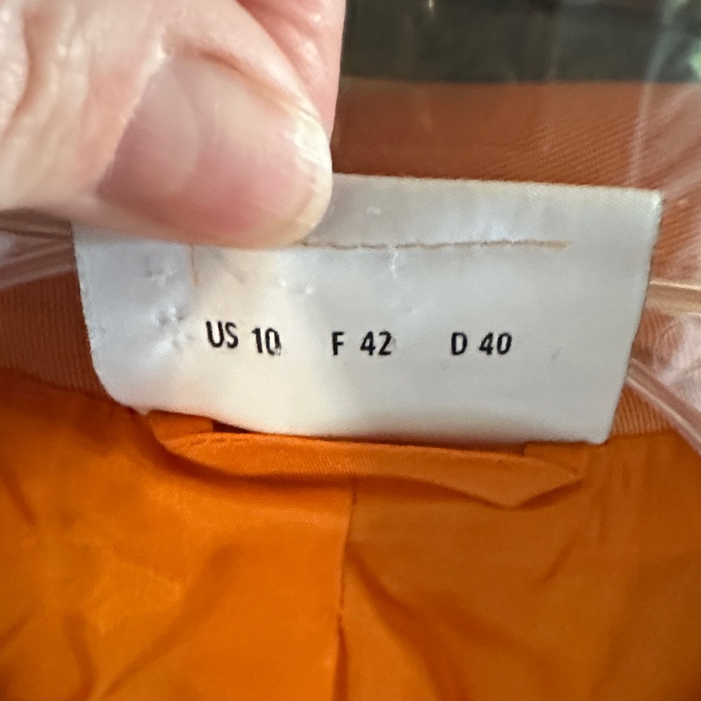 Akris Punto Women's Orange Blazer - Picture 3 of 5